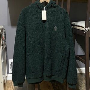 Dark Green Fleece Hoodie